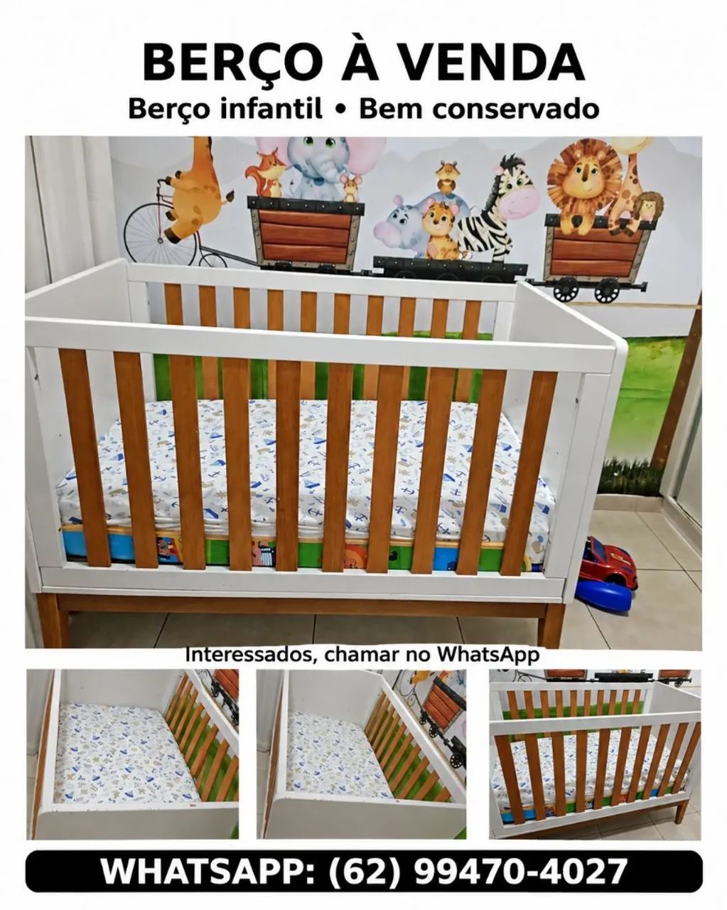 Vendo berço e colch ão  - Foto 2
