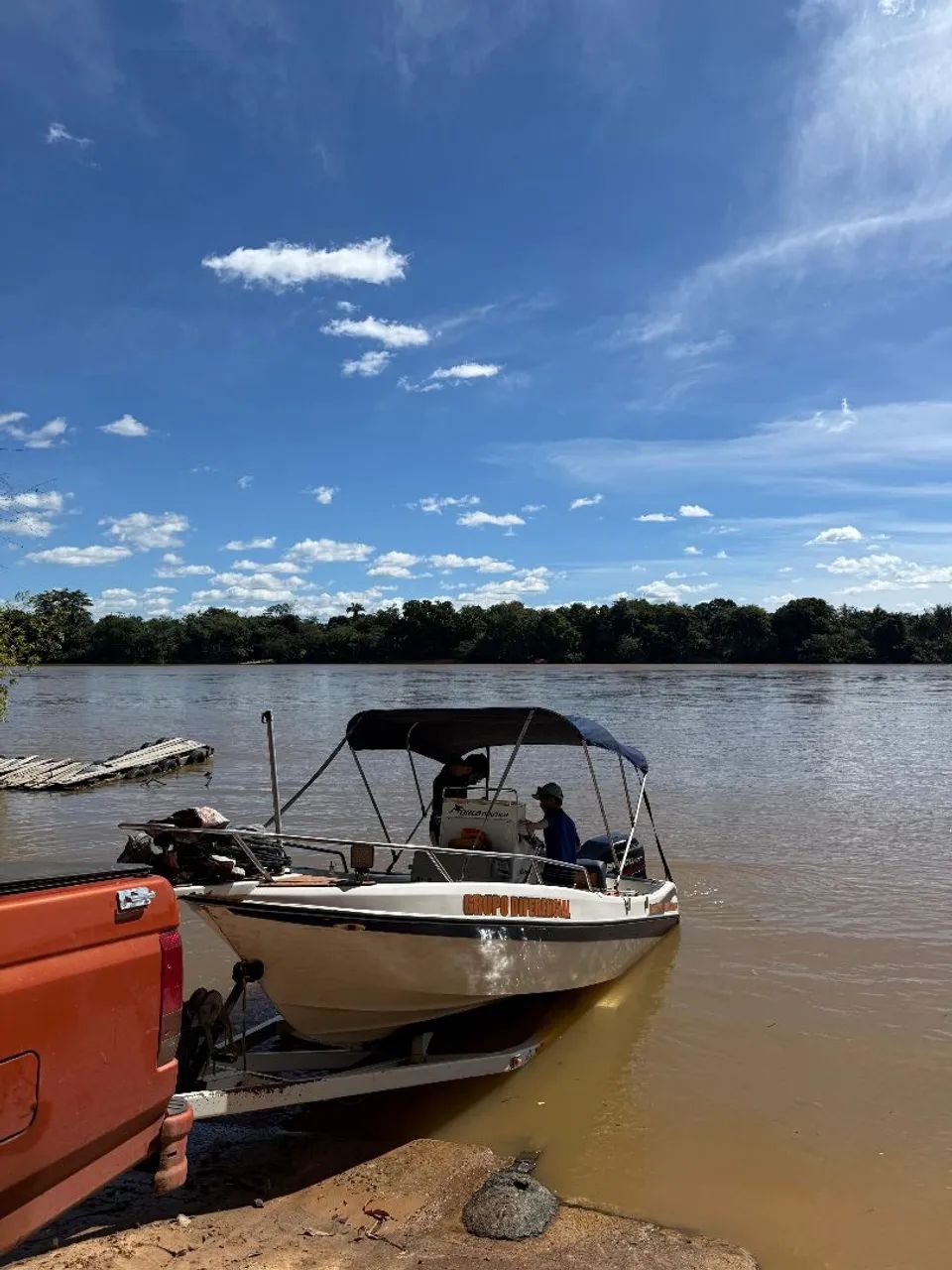 Lancha 90hp excelente pra lagoas e rios rasos. - Foto 2