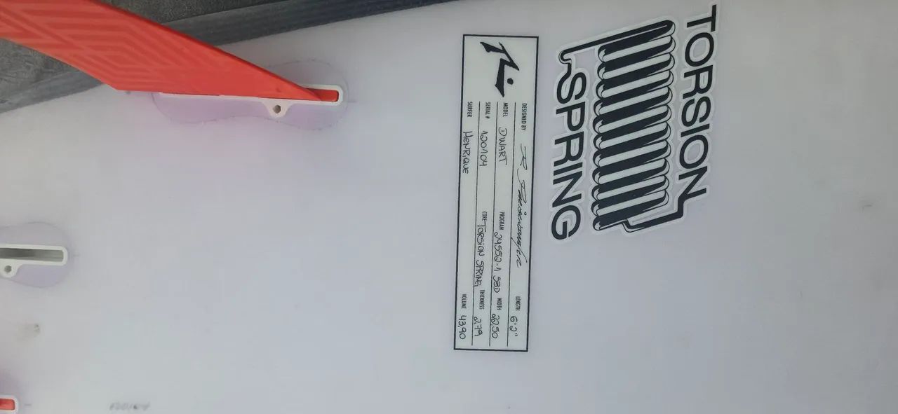 Prancha rusty dwart torcion spring 6'2 - Foto 4
