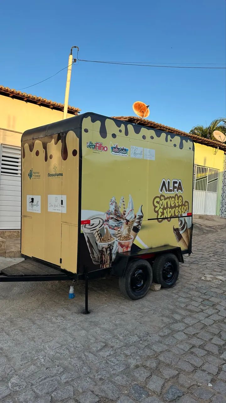 OPORTUNIDADE-Vendo treiller de sorvete expresso completo 