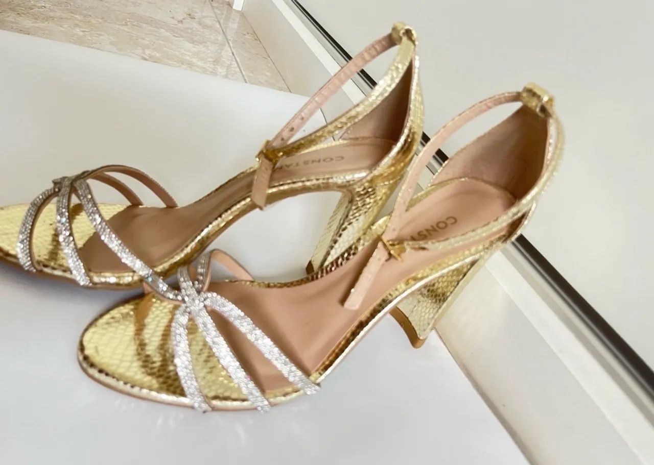 Salto Constance dourado 35 - Foto 5