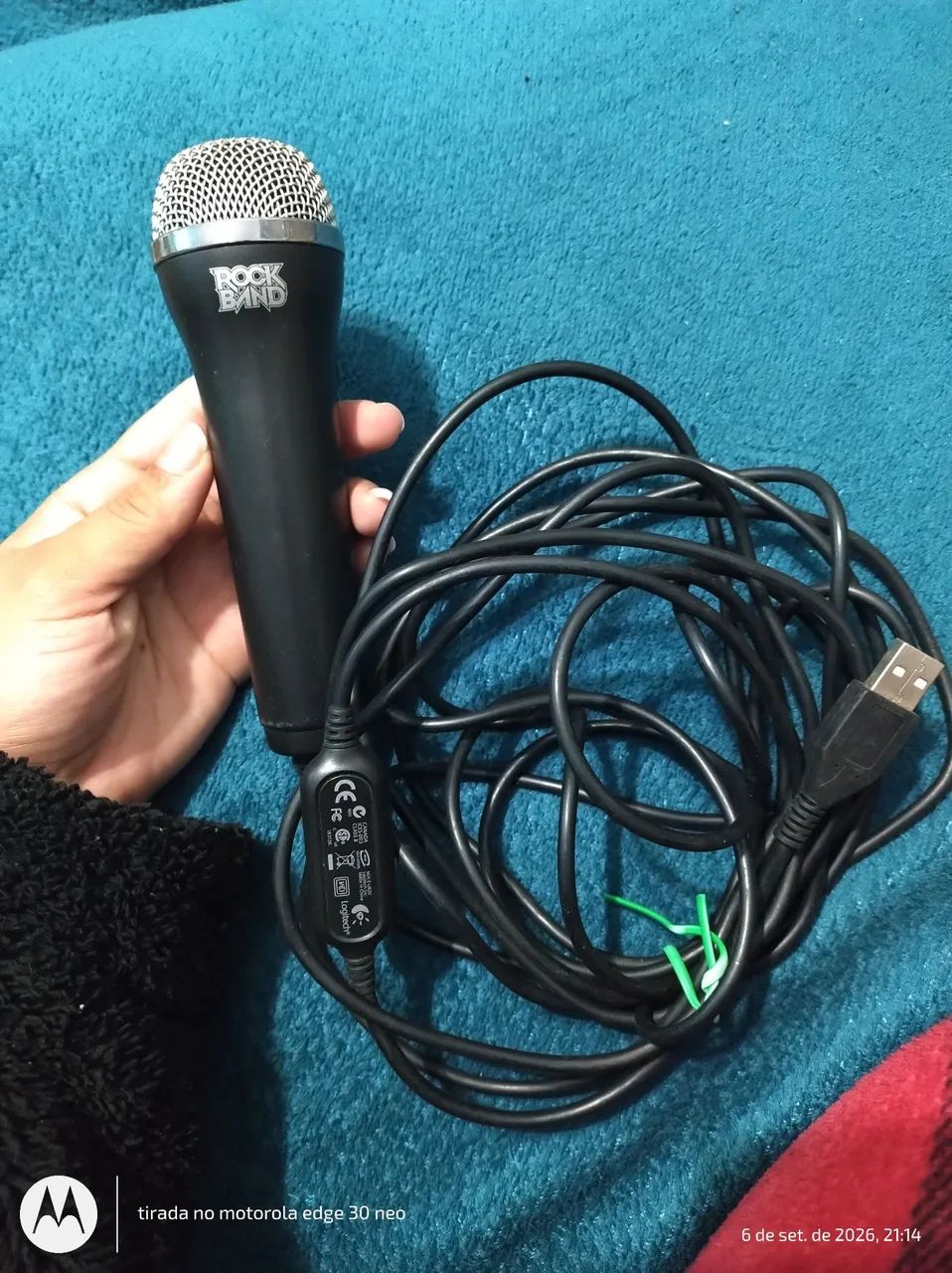 Microfone rock Band original funcionando perfeitamente 