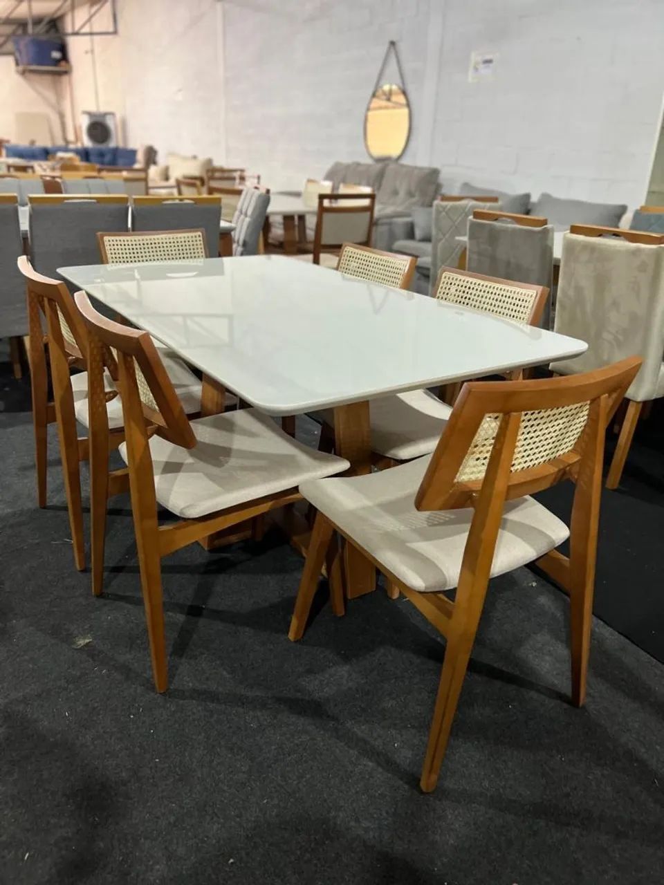 Mesa de Jantar Jasmim com 06 cadeiras Gaya  - Foto 5