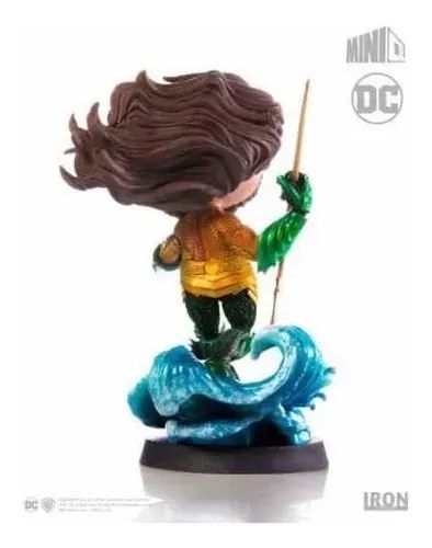 estátua aquaman dc comics minico iron studios - Foto 2