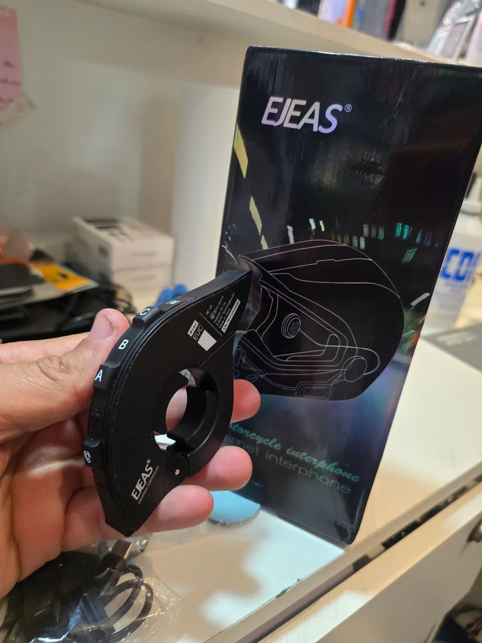 Intercomunicador Ejeas V6 PRO Original Com Controle  - Foto 4