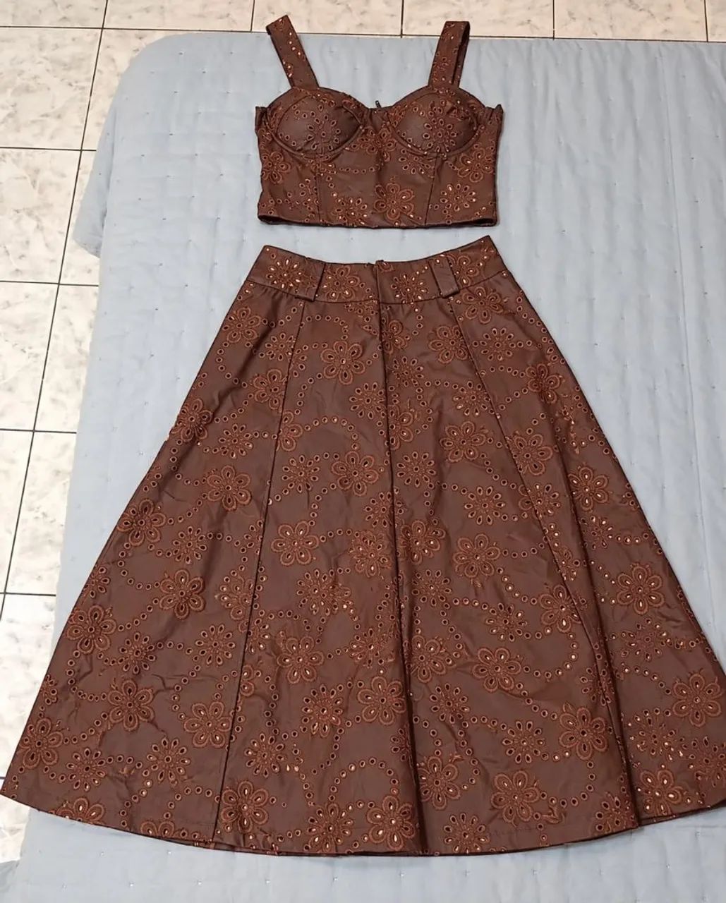 Conjunto bordado novo