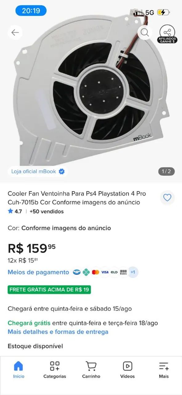 Vendo ps4pro com defeito no cooler  - Foto 2