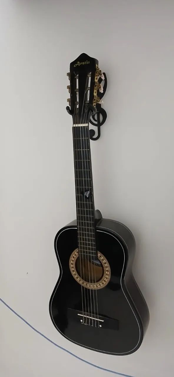 Violão Clássico Austin Nylon + Capotraste, Suporte e Palheta