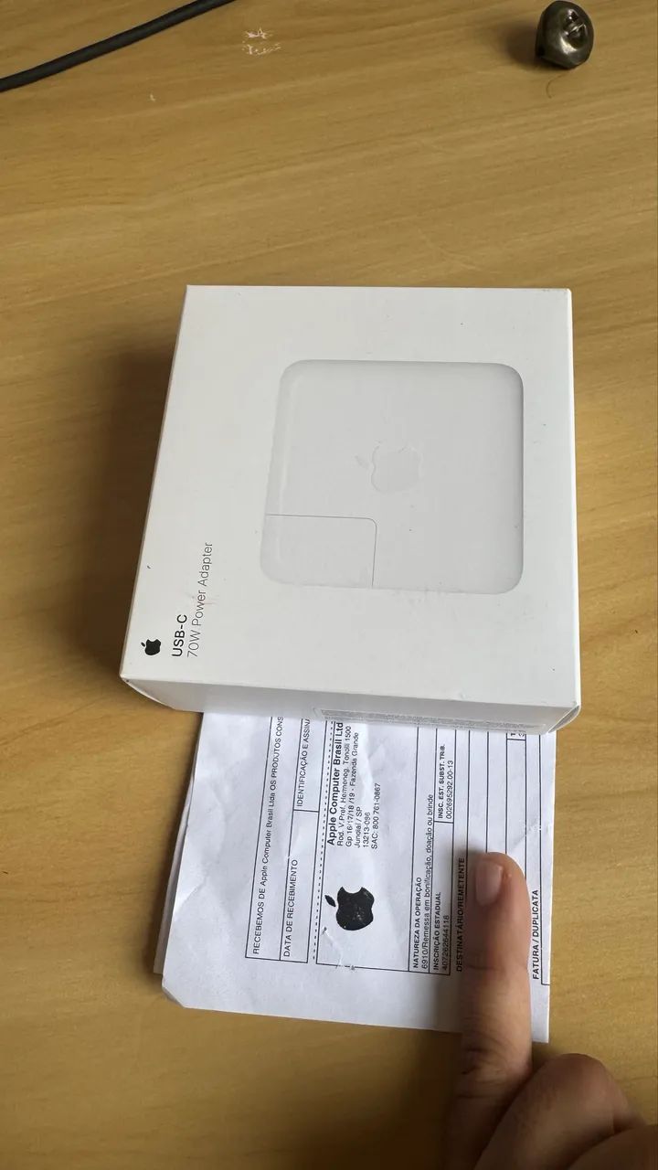Fonte carregador MacBook 70w USB-c Nova / Garantia Apple 1 ano - Foto 3