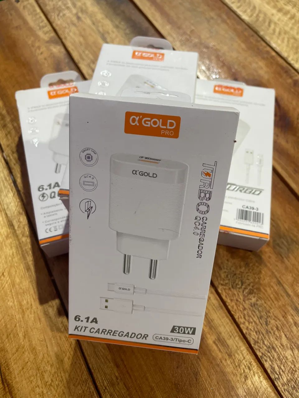 Kit Carregador Turbo 30W A'GOLD Pro (Tipo-C)  - Foto 3