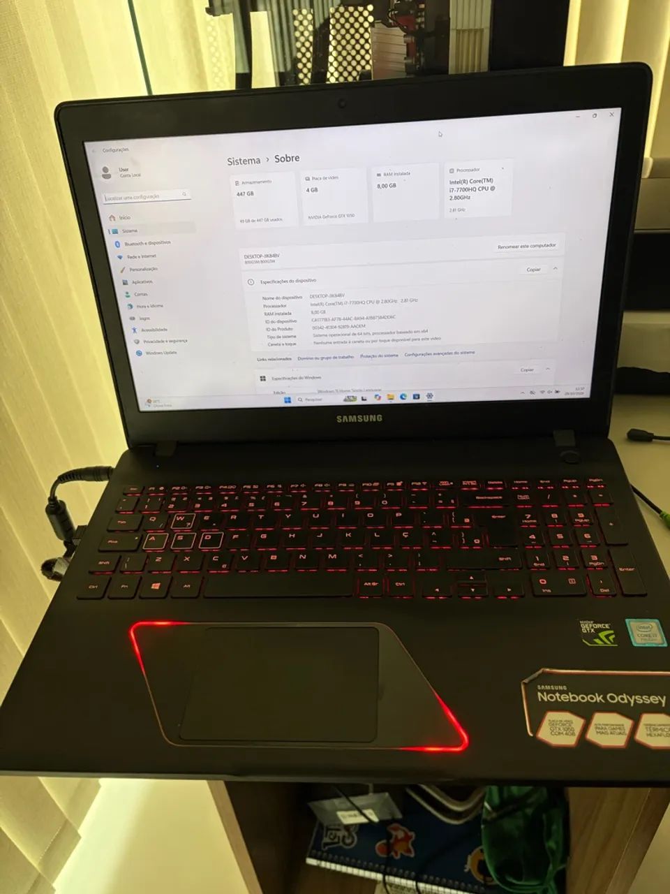Notebook Samsung Odyssey - Foto 2