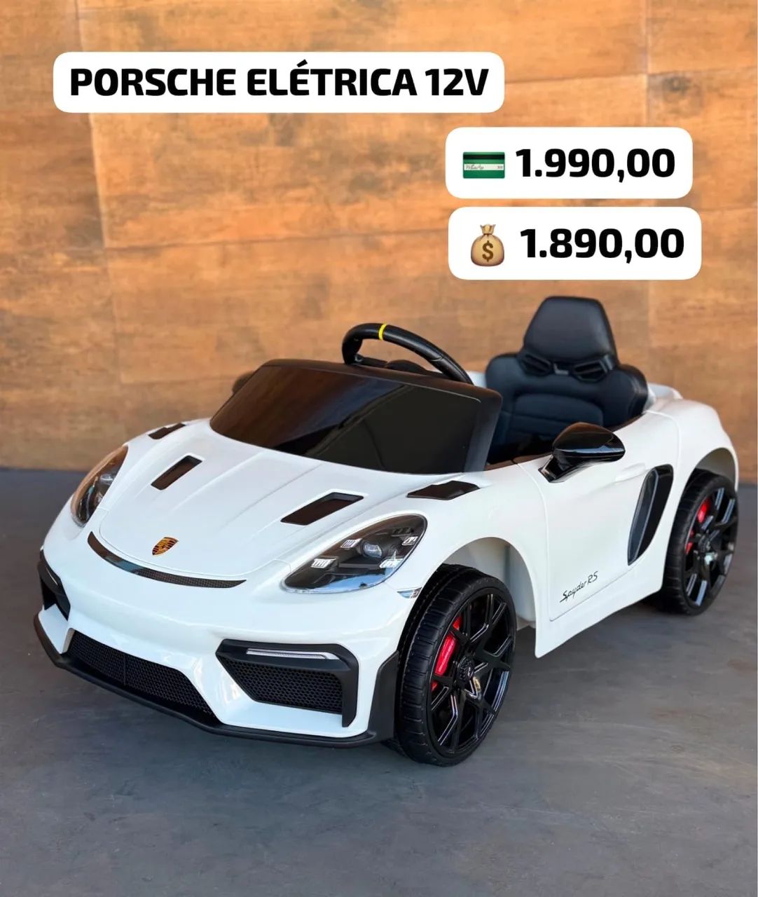 Porsche elétrica 12 V  - Foto 3