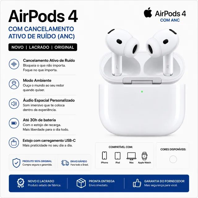 AirPods 4 com ANC