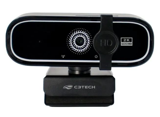 WEBCAM 2K QHD C3TECH WB-200BK FOCO AUTOMÁTICO E MICROFONE EMBUTIDO - Foto 3