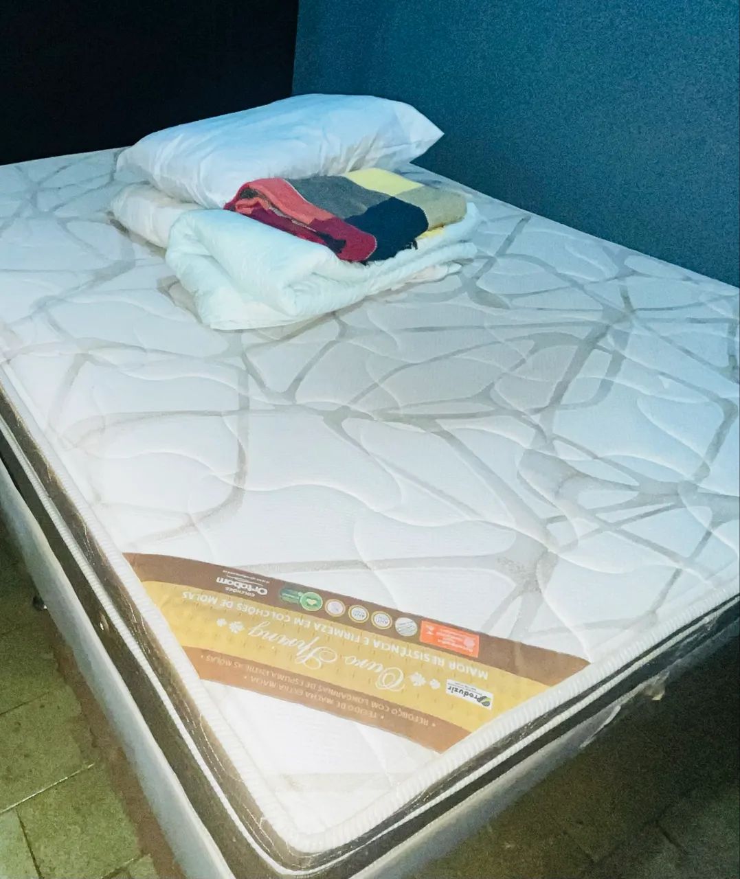 Conjunto Completo Cama Box Casal Ortobom  - Foto 4