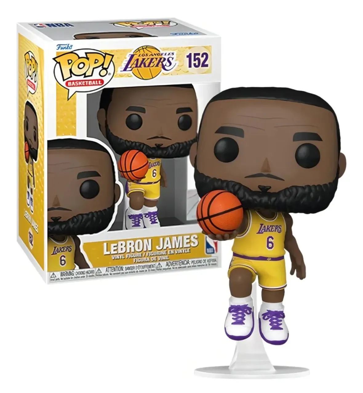 FUNKO POP LeBron James #152 NBA + Acrílico