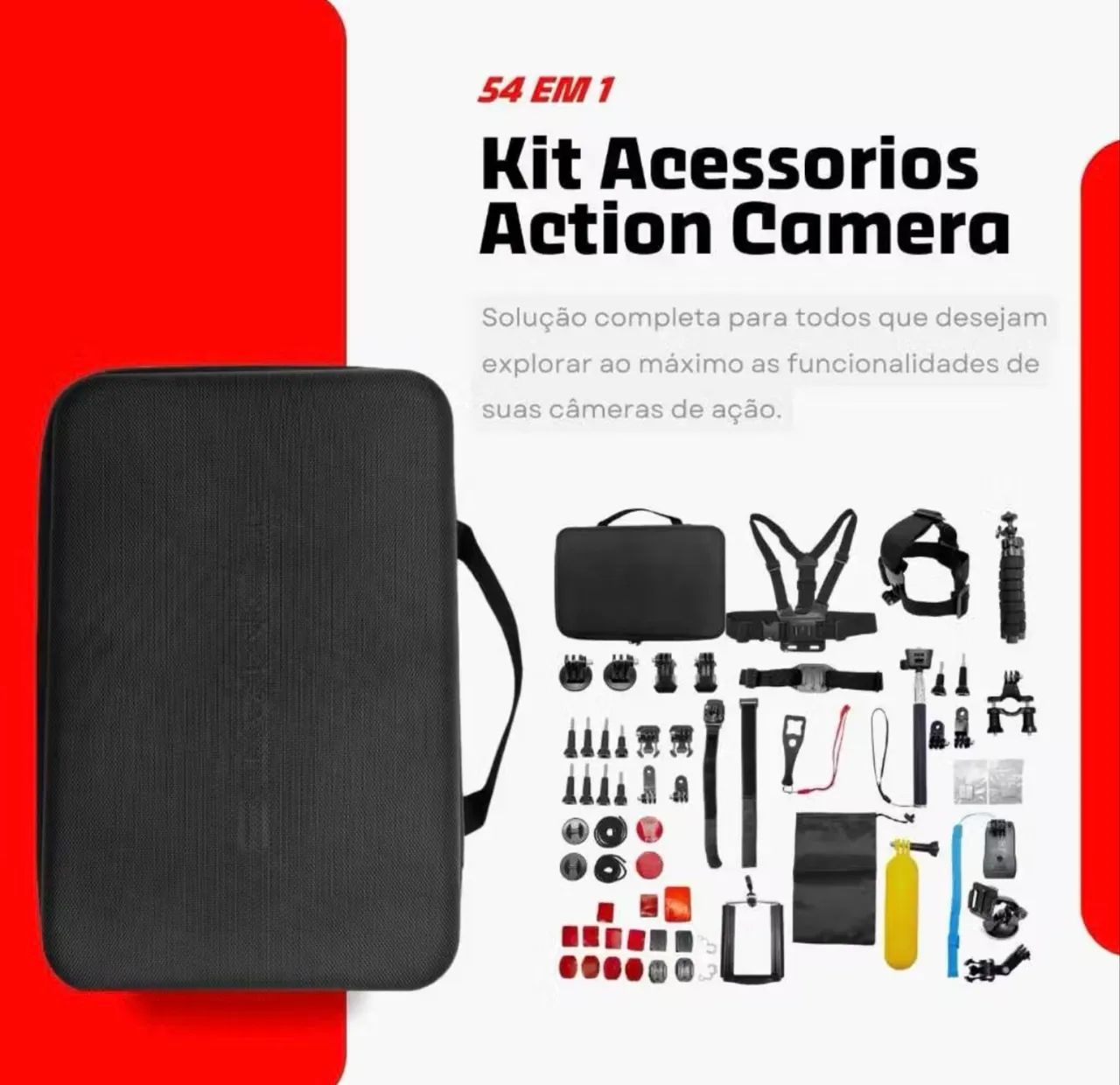 GoPro 12 Hero Black + 54 Acessórios - Foto 4