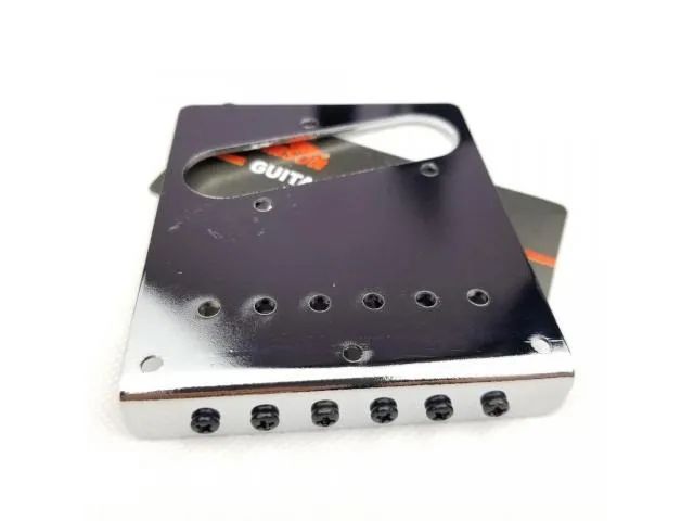 Ponte para Telecaster Fixa com Carrinhos Cromada Wilkinson - Foto 2