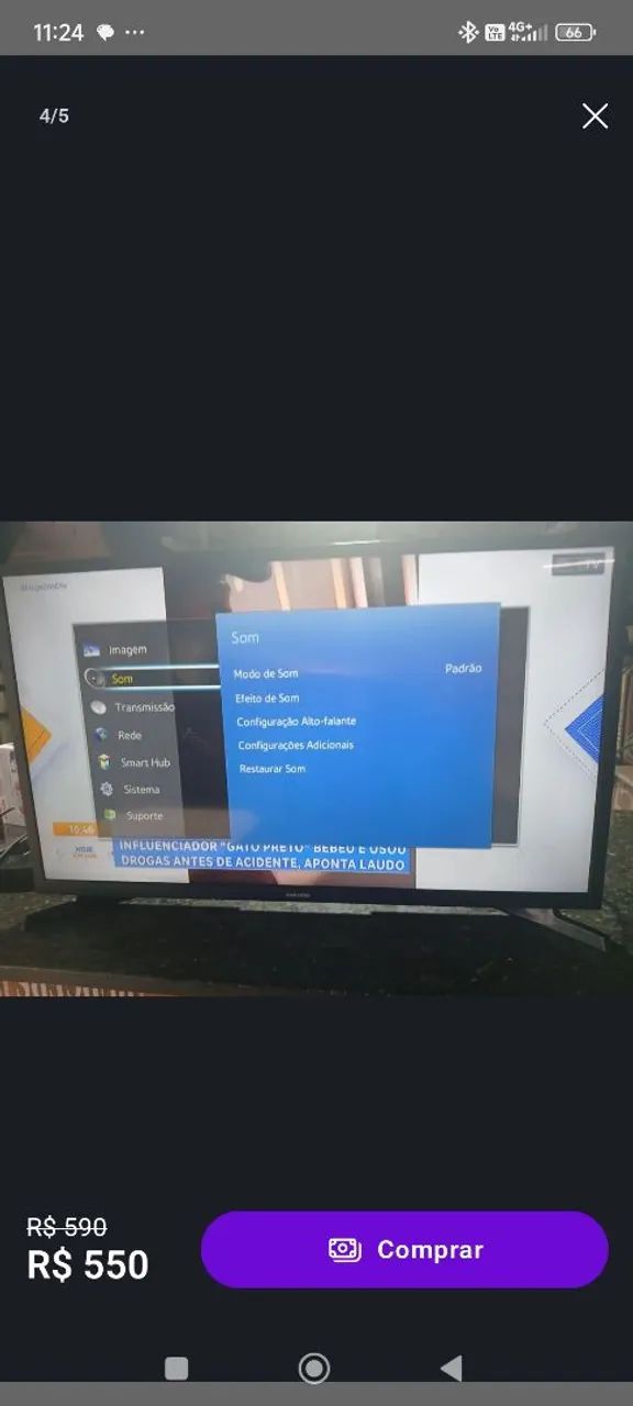 Tv Samsung smart LED 32 polegadas  - Foto 3