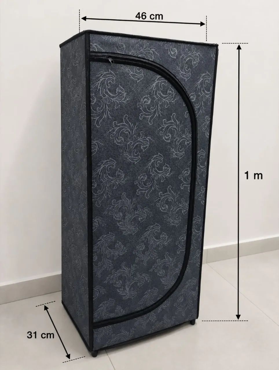 Sapateira Compacta de Tecido com Zíper