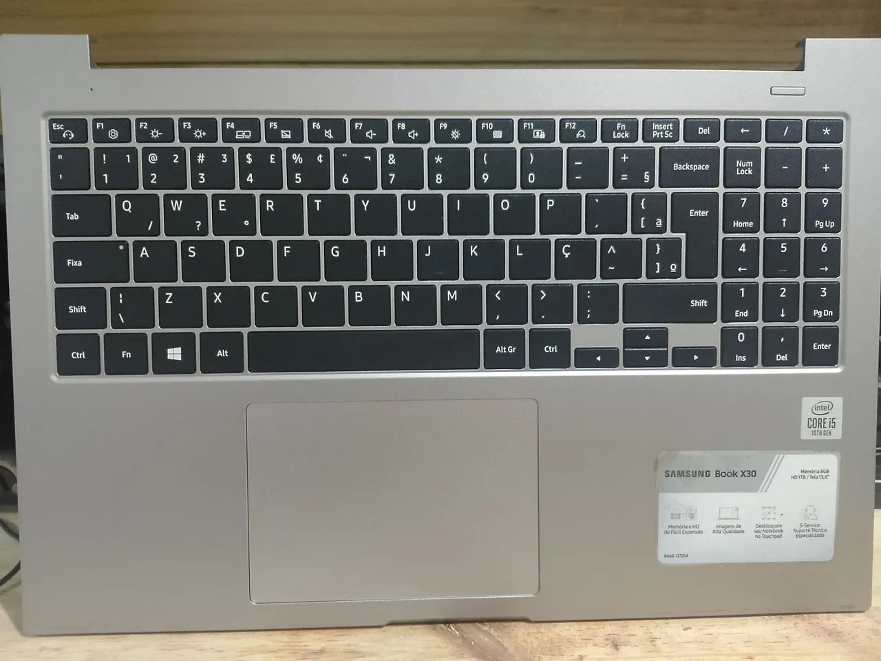 Carcaça base superior parte do teclados Samsung X30 com teclado  - Foto 4