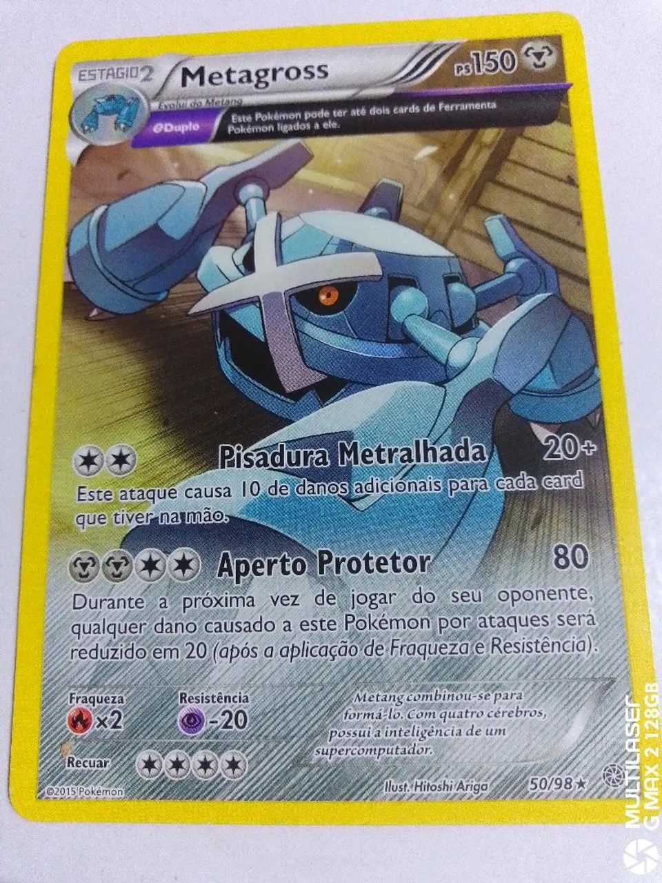 Carta pokémon original Metagross bem conservada 