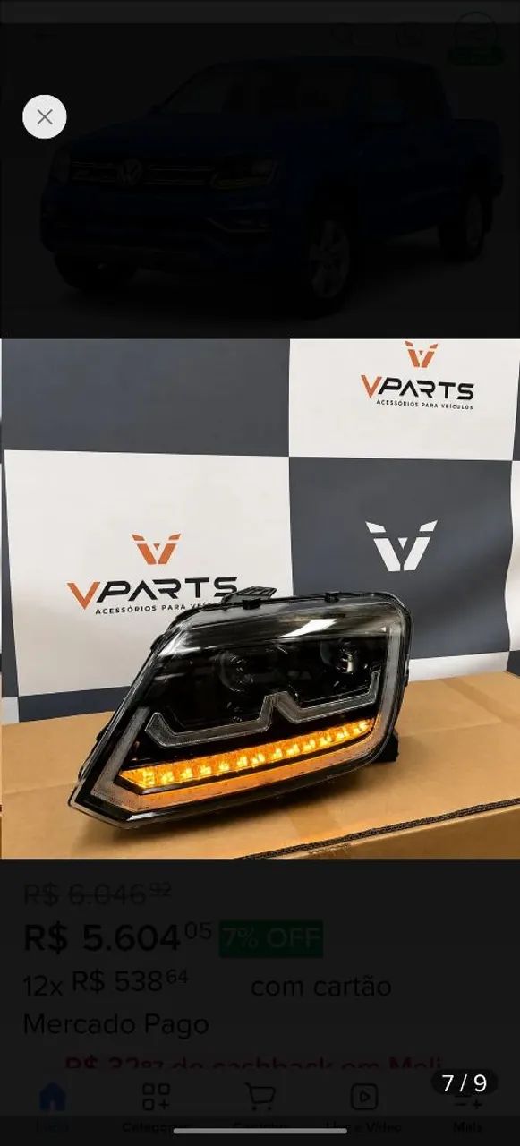 Farol e Lanterna Led Amarok 