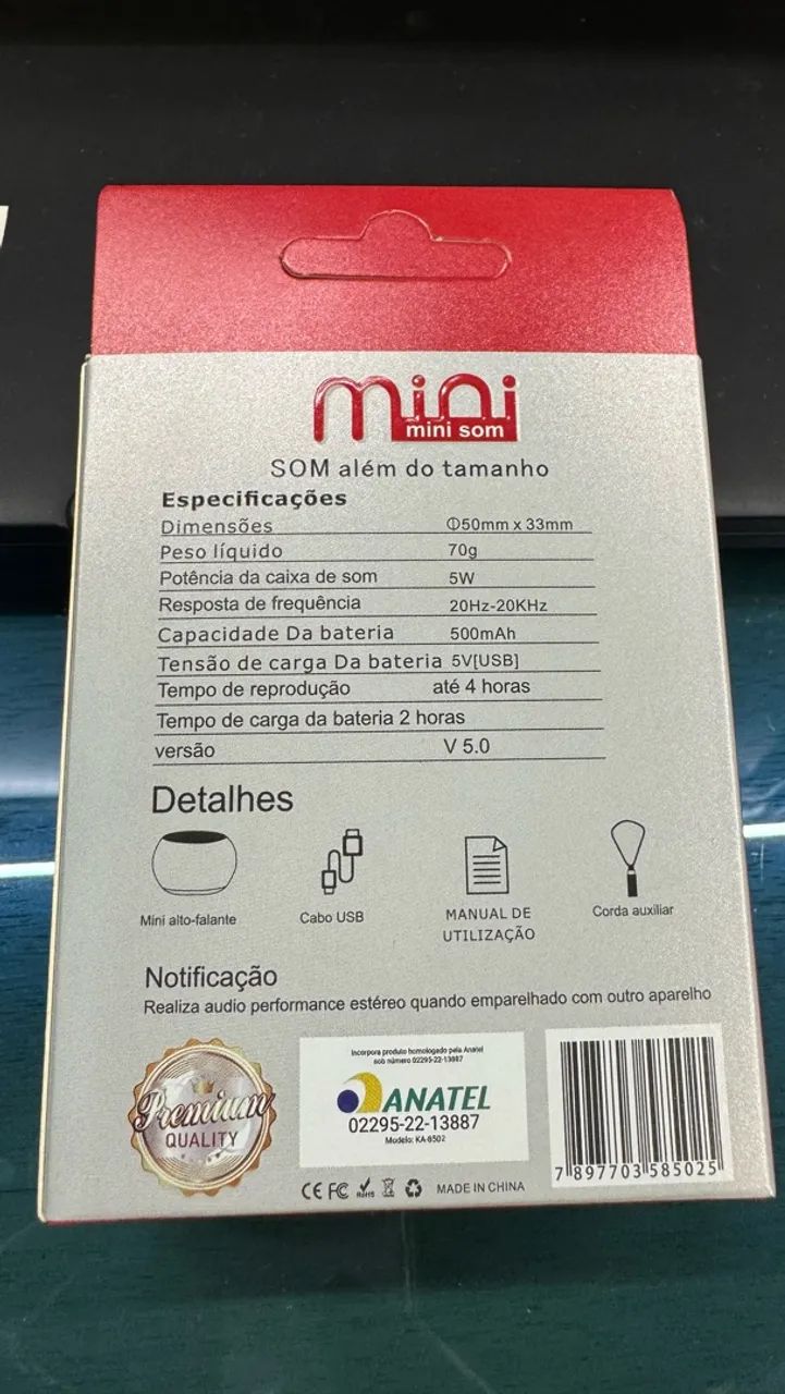 Mini Caixa de Som Bluetooth Kapbom - Foto 3