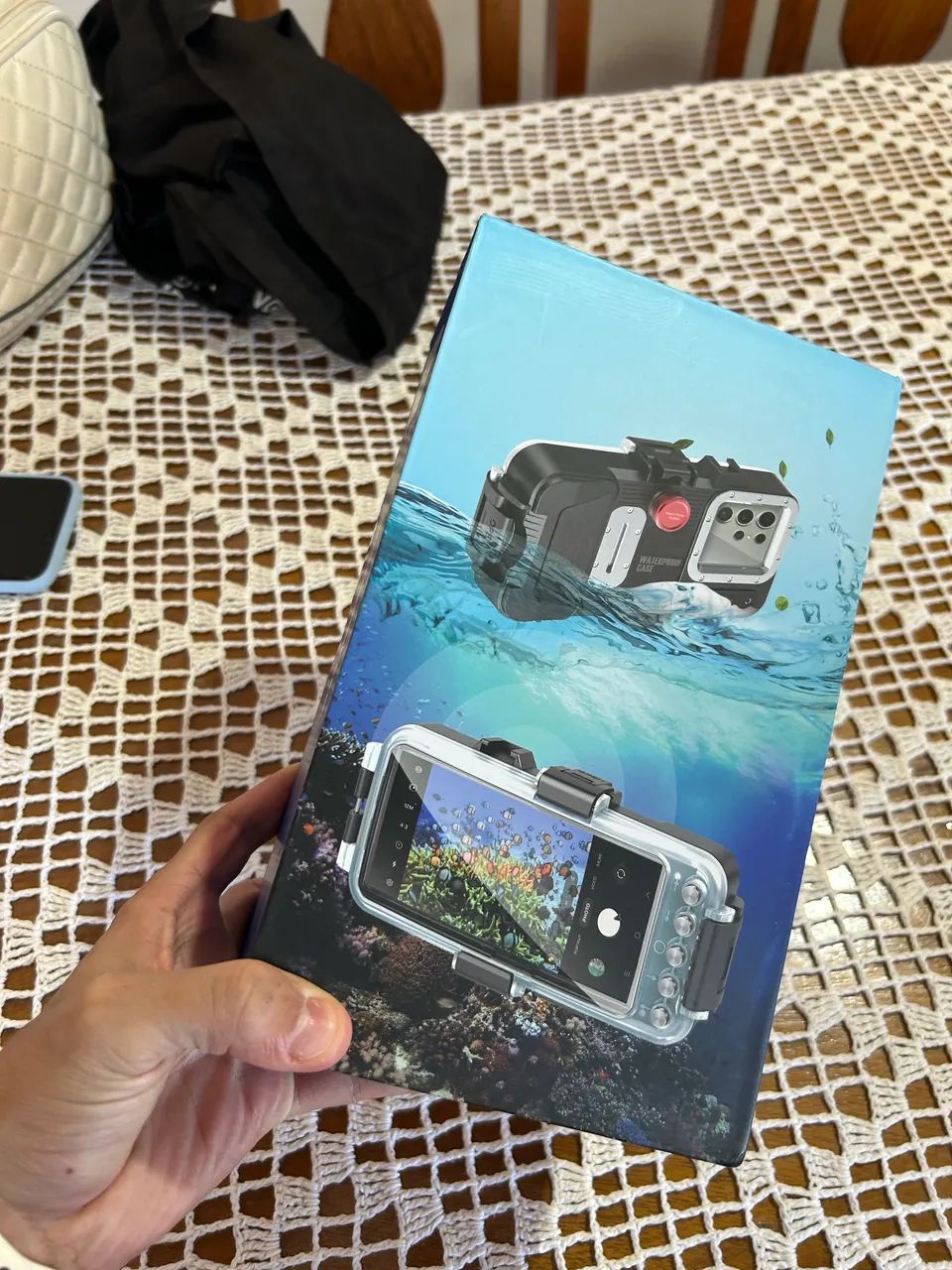 Caixa Estanque Celular Iphone Samsung Bluetooth Case a Prova dagua Waterproof Profissional - Foto 3