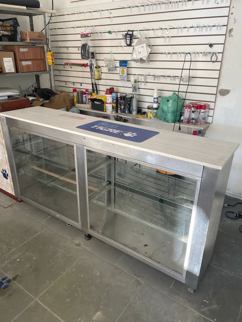 Balcão Vitrine - Aço Inox (MAIS BARATO)