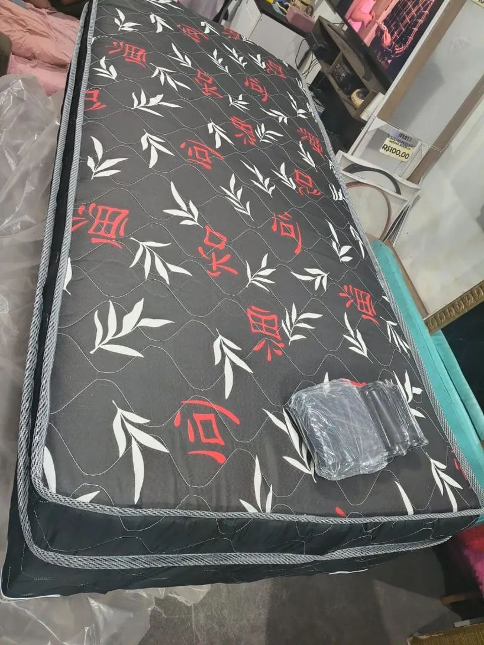 Cama Box Nova no Plástico - Molas Solteiro (ENTREGO GRÁTIS) - Foto 4