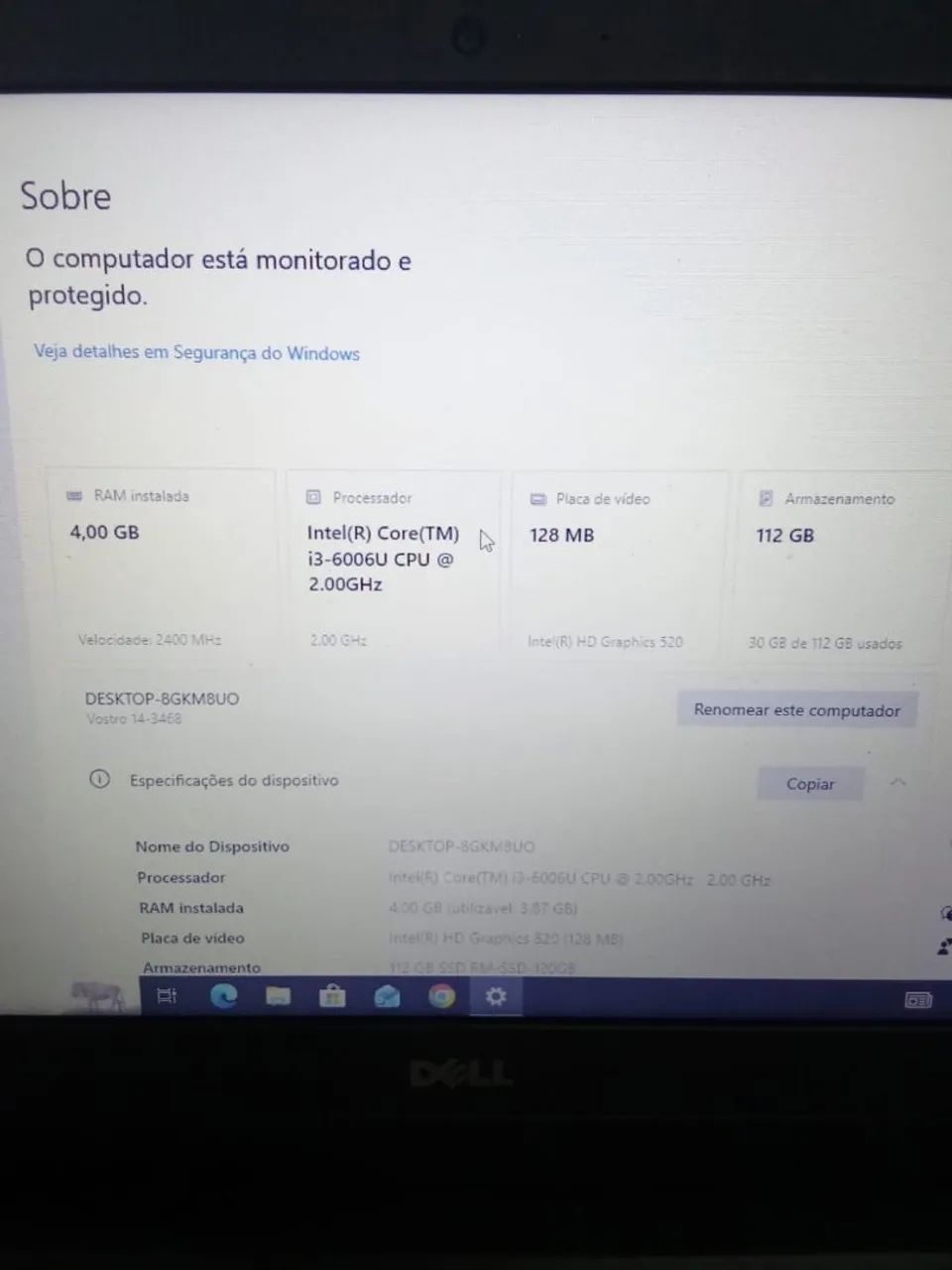 Notebook Dell Core i3 6TH / DDR4 - Foto 2