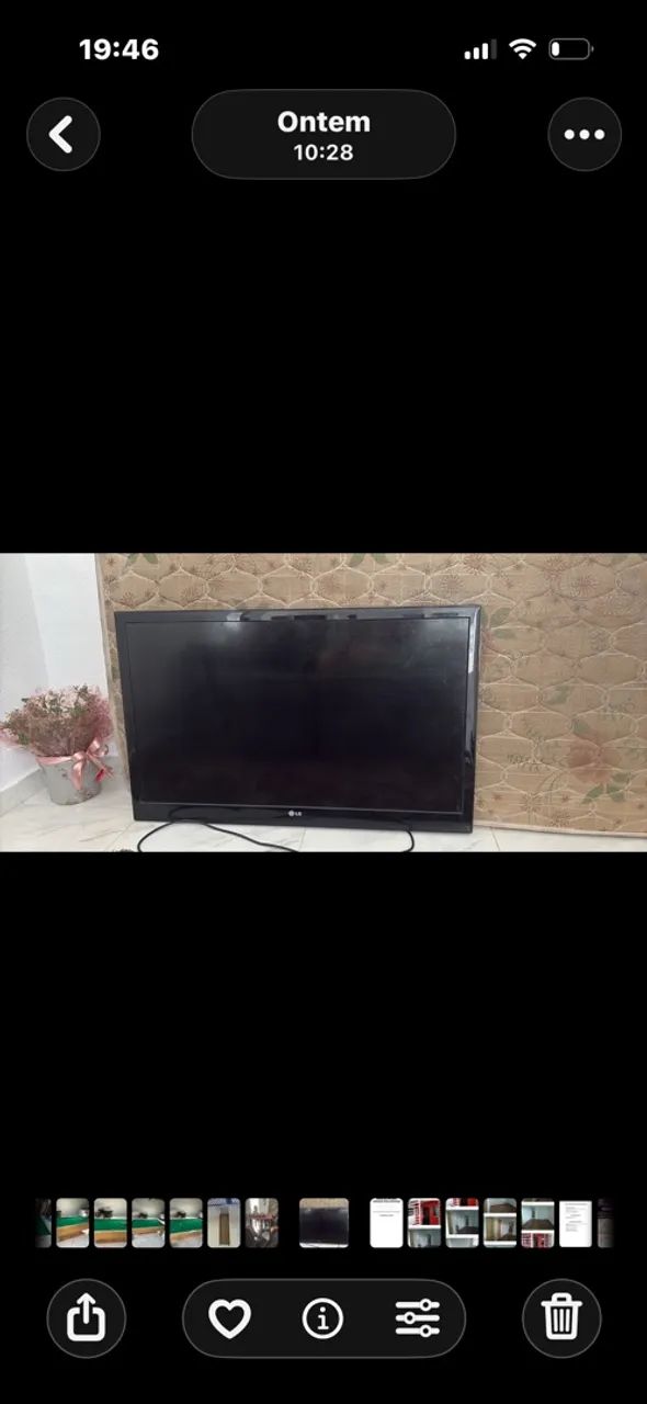 vendo tv com defeito 