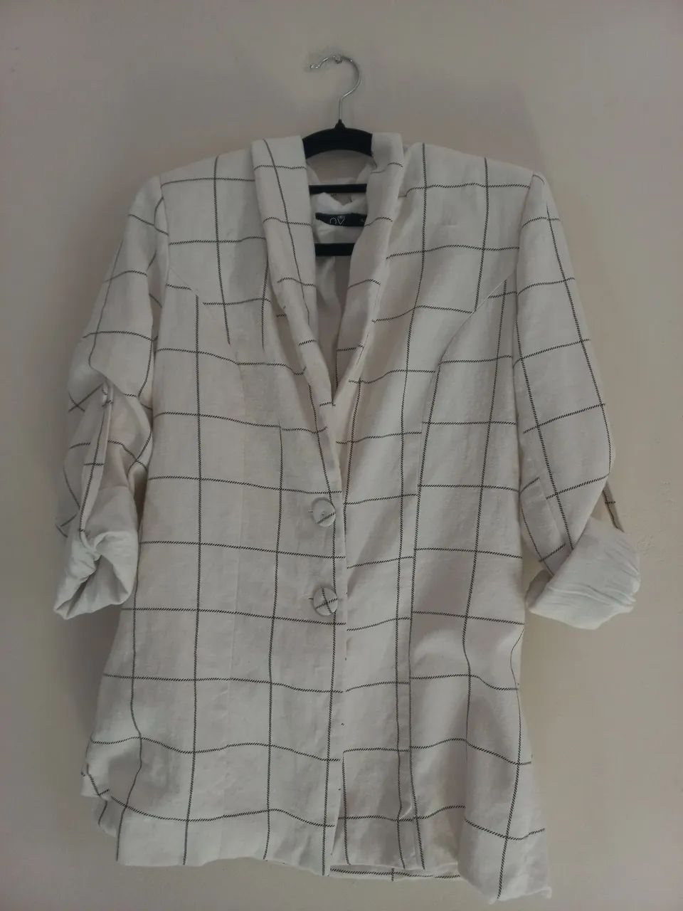 Blazer feminino em linho e viscose tamanho P - Foto 4