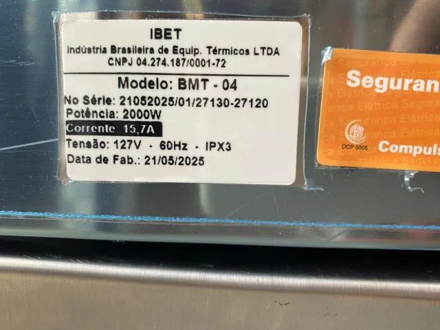 Buffet de Mesa Térmico 4 Cubas GN Inox IBET - Foto 4