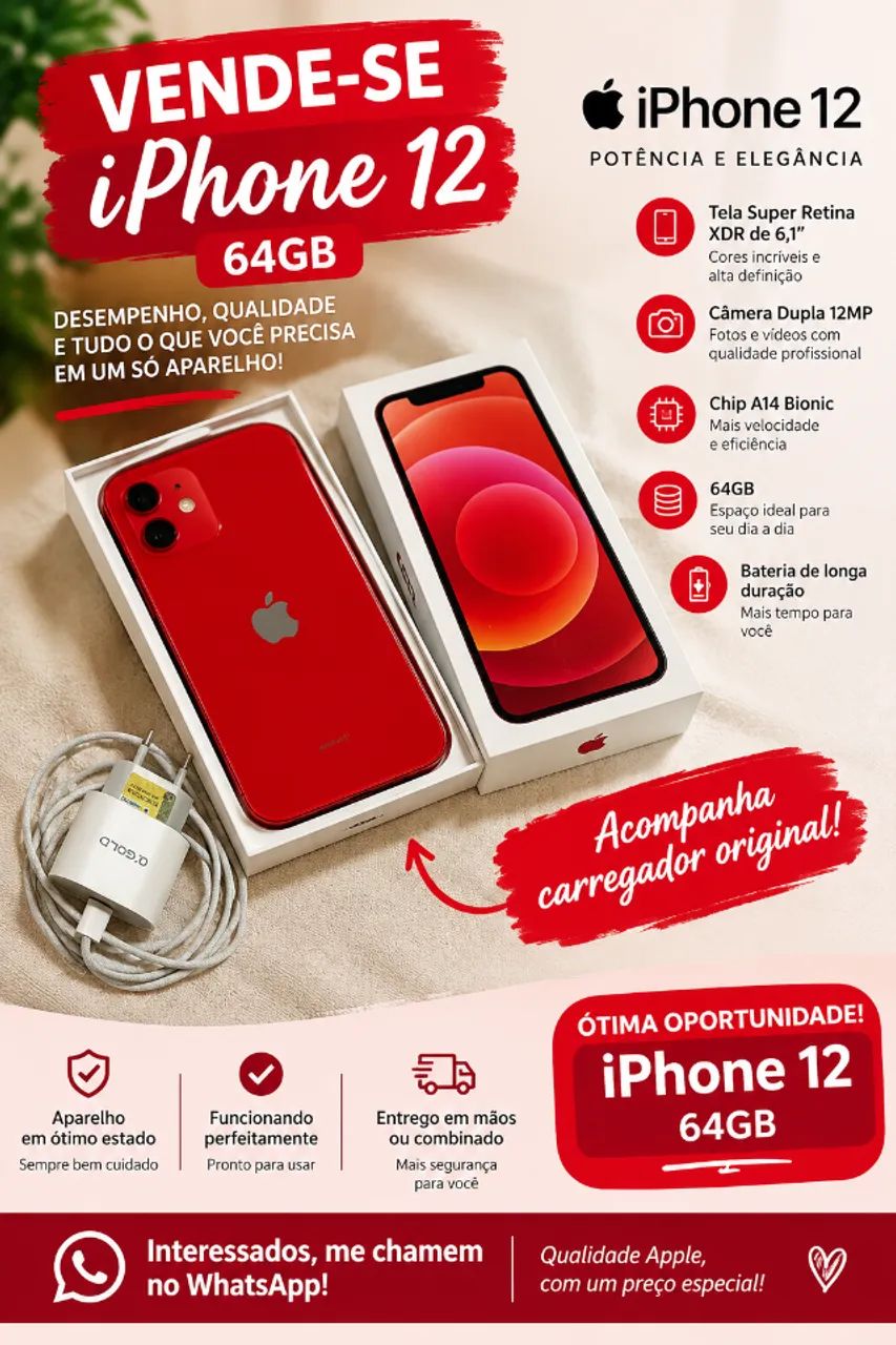 iPhone 12 64GB COMPLETO 