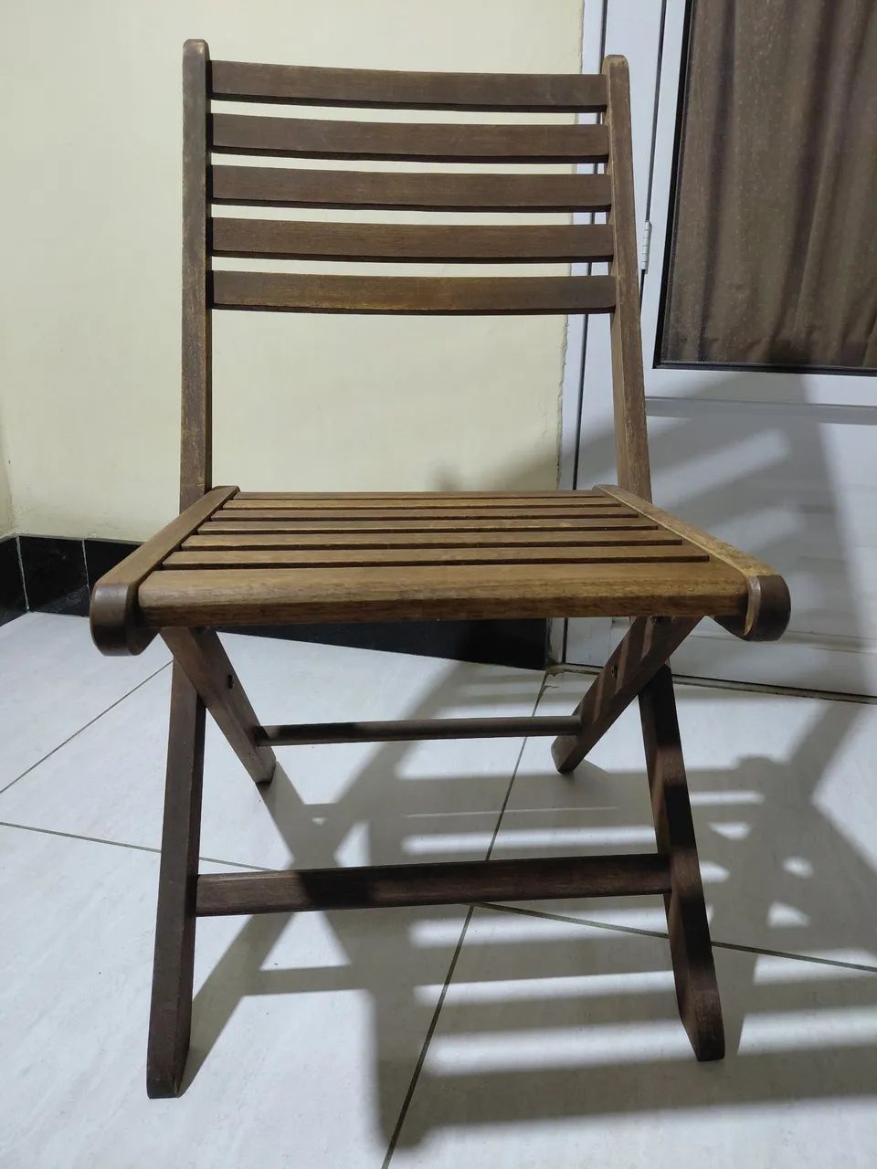 Cadeira dobrável com almofada  - Foto 3