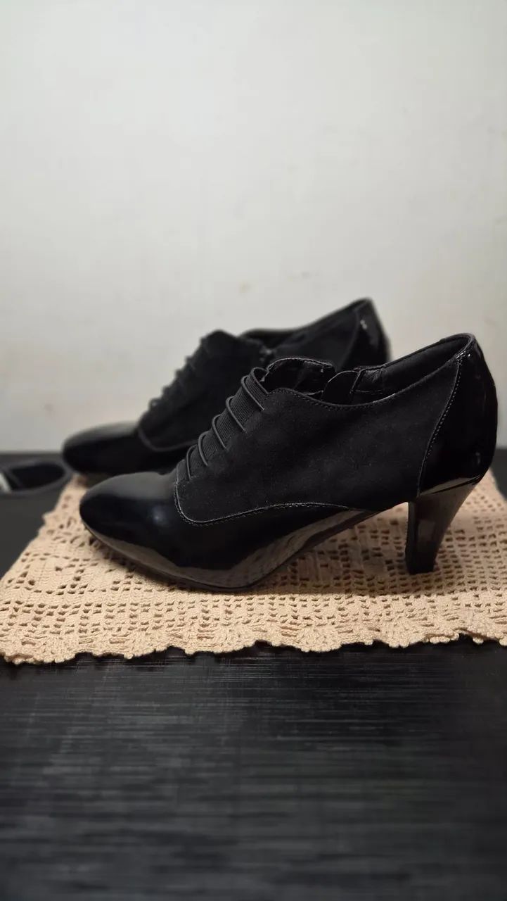 ankle boot london fog preta 37 - Foto 4