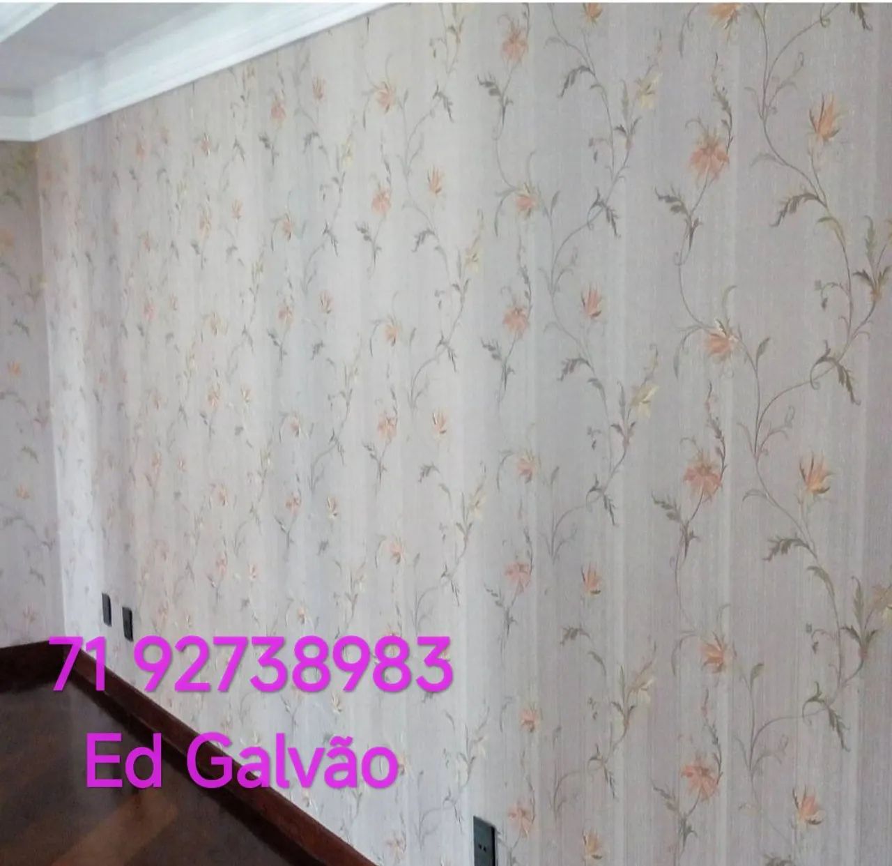 Inalação ou colocação de papel de parede 