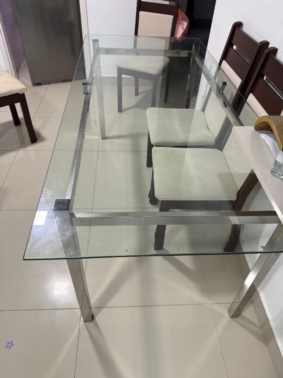 Mesa de vidro 180x80 - Foto 2