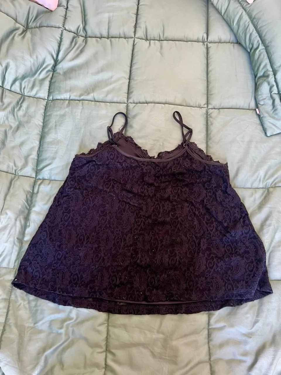 Blusa Preta Renda P - Foto 2