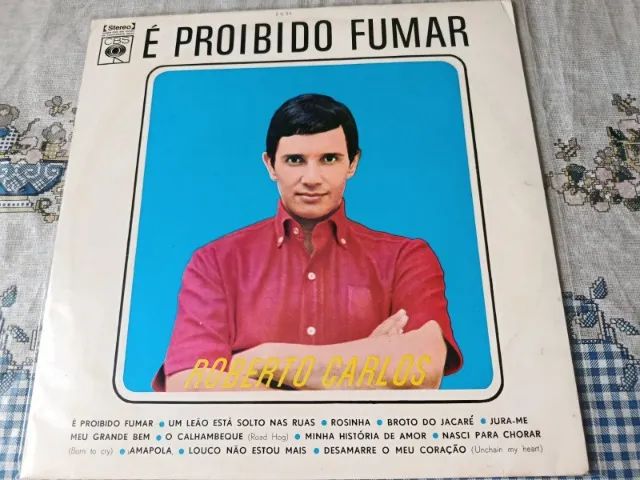 LP (Disco de vinil) Roberto Carlos: É proibido fumar - novíssimo!