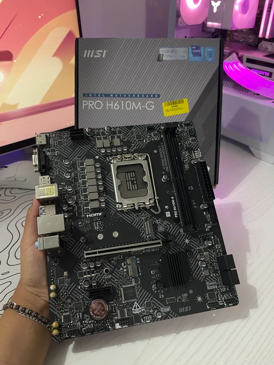 H610 - LGA 1700 DDr5 *NOVA* - Caixa e NF -Aceito cartão e Entrego - Foto 2