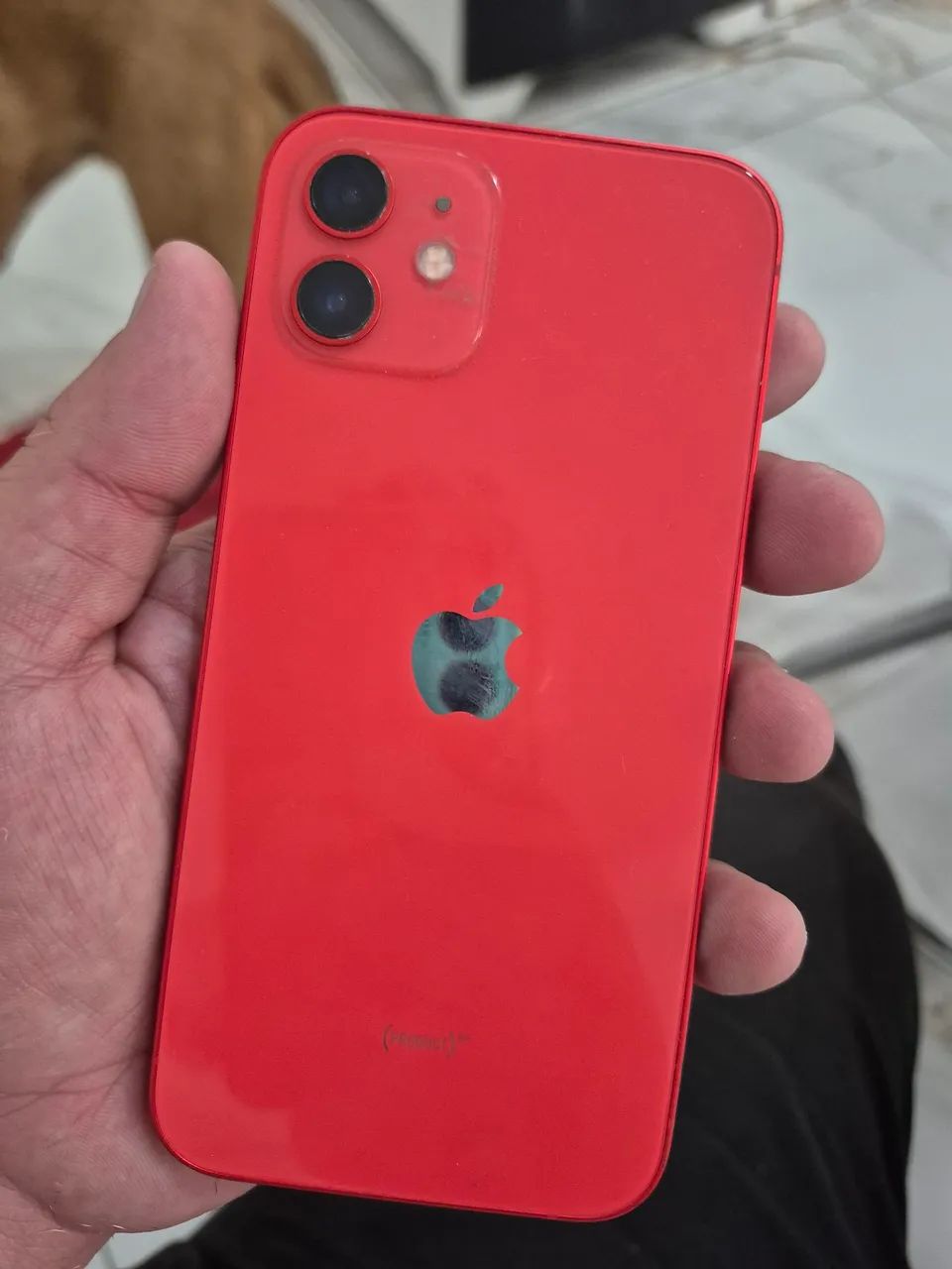 Carcaça iphone 12 vermelha