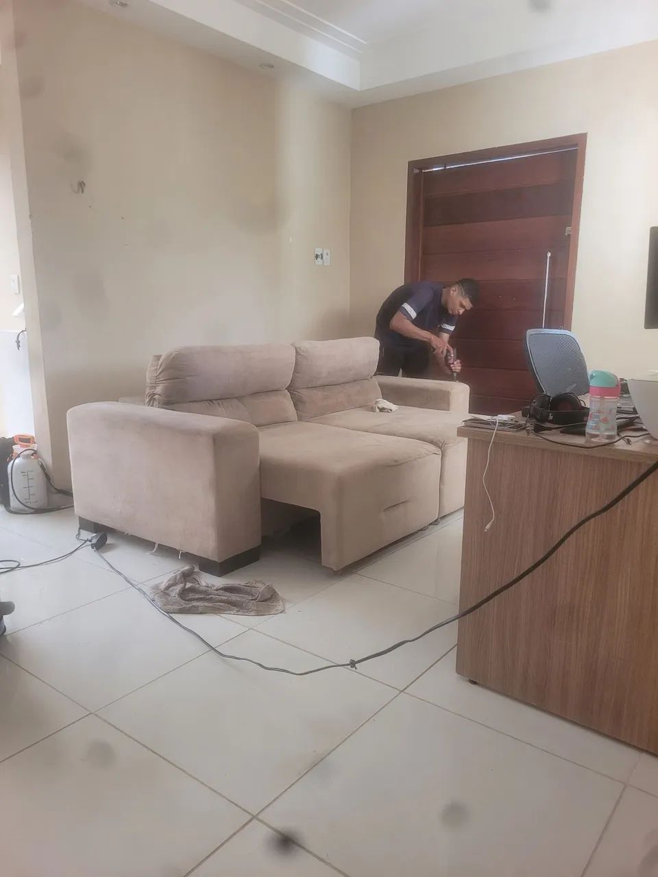 Sofá de 3 lugares reclinável. - Foto 5
