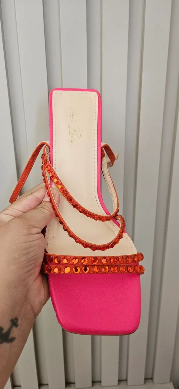 Sandália Lauras Boutique color bloco - Foto 4