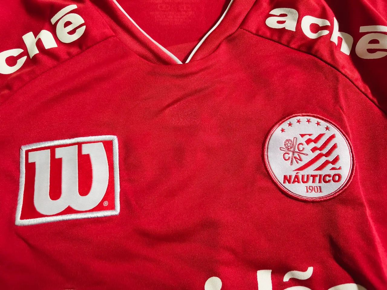 Camisa Náutico Wilson Vermelha 2007 M - Foto 2