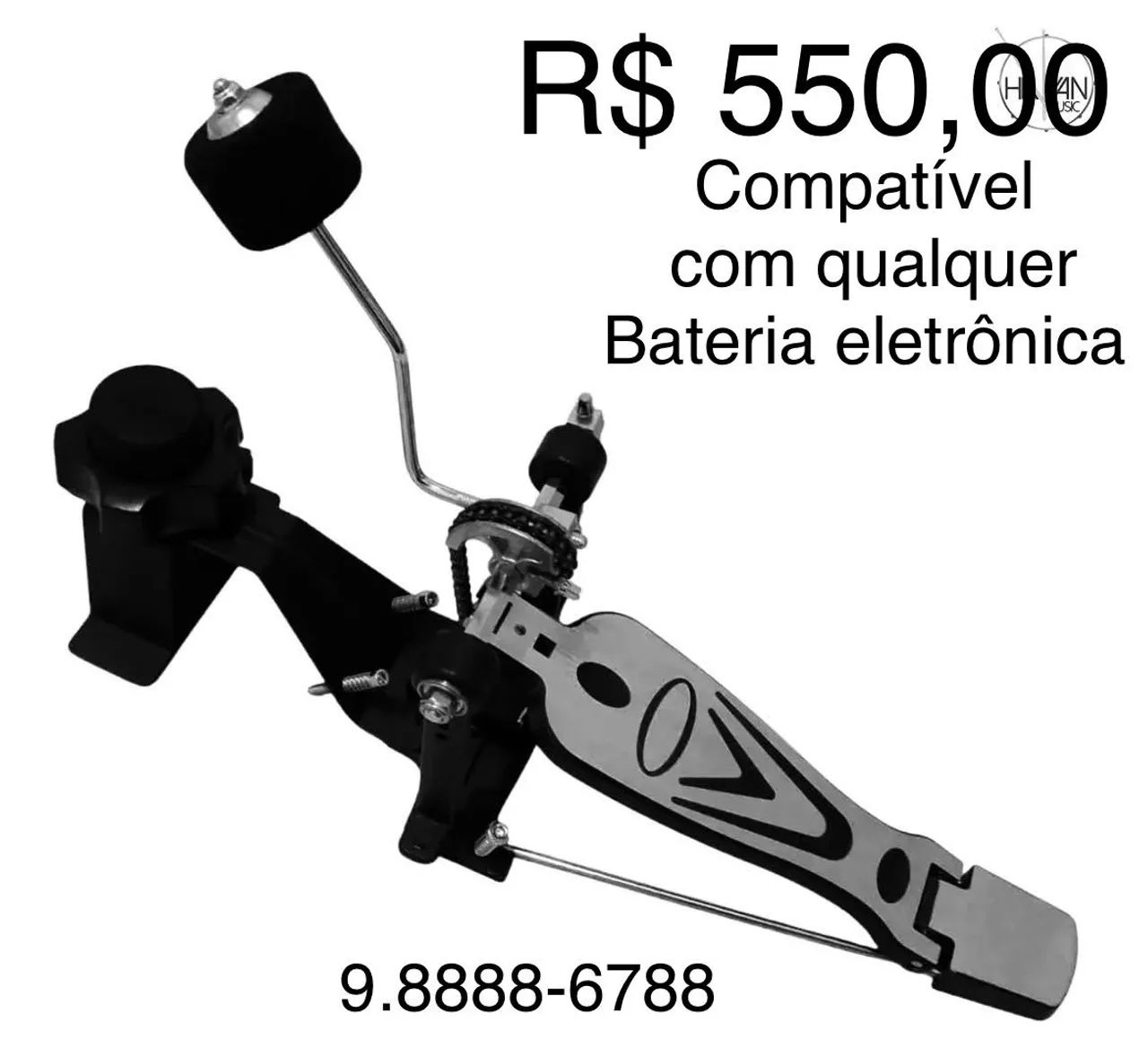 Bumbo de bateria eletrônica  - Foto 3