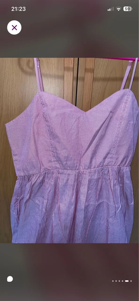 Vestido midi listrado gg Riachuelo - Foto 2