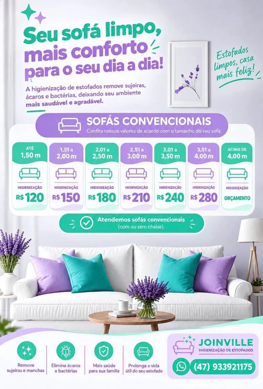 Higienização de estofados